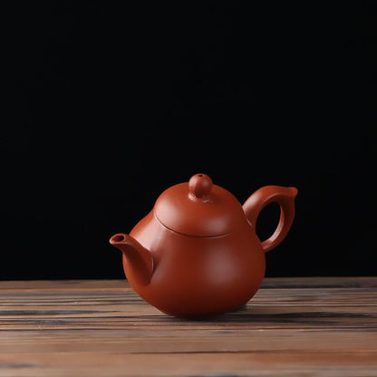 Zisha pot Chinese teapot filter Xishi teapot raw ore purple mud handmade tea set 130ml