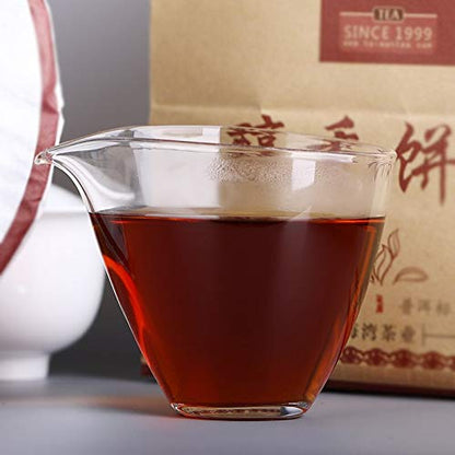 FullChea - Haiwan 2018 Chunxiang Shu Puerh Tea - Menghai Pu Erh Tea Loose Leaf - Ripe Pu-erh Aged Black Tea - Health Tea - 12.59oz / 357g