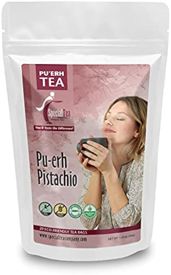 SpecialTea Company Pu-erh Pistachio Pu'erh Tea - 20 Tea Bags