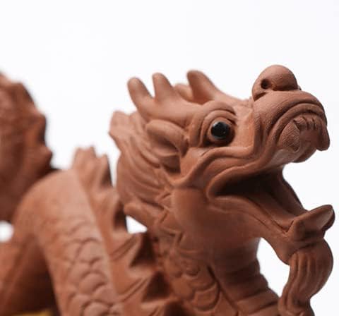 Chinese Purple Clay Tea Pet Dragon Cute Funny Tea Accessories Lazy Kung Fu Tea Sets For Tea Lovers Home Car Shelves Decor (Dragon_2)