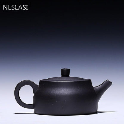 Zisha pot raw ore black mud custom master handmade boutique Chinese tea set 235ml