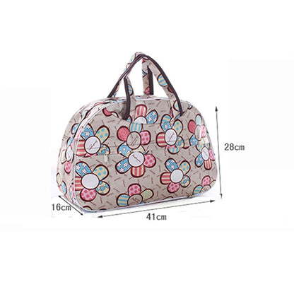 41cm*28cm*16cm Cheap Large Capacity Women Travel Bag Tote Men Luggage Duffle Bag New Flower Print Female HandBag PT1280