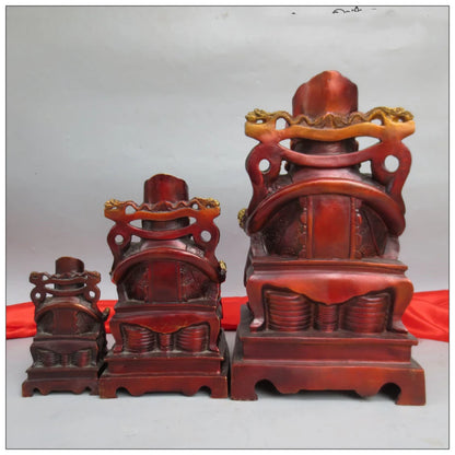 41cm large HOME Family Recruit wealth God of wealth buddha CAI SHEN God COPPER Sculpture statue Efficacious protection 50% OFF