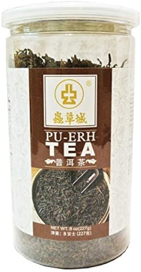 蟲草城 普洱茶 227g Premium Pu-erh Chinese Herbal Tea from Chung Chou City - 8oz