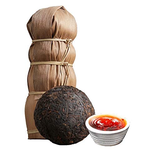 500g (100g*5 cakes) Pu'er cooked tea Pu'er tea Ripe Tuocha (17.6oz.) Bamboo shoots leaf bag Pu'er cooked tea Menghai ancient tree Tuocha 500克熟沱