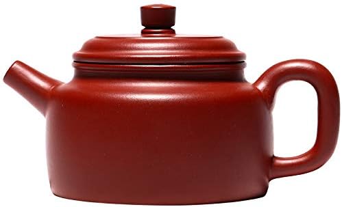 Zisha Teapot 8.8 Oz Yixing Clay Handmade Teapot with Filter,Chinese Kung Fu Tea Maker - Fanggu