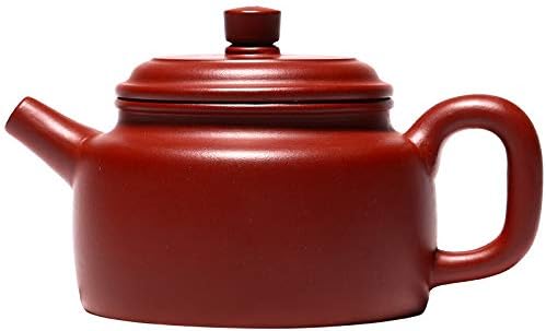 SILINE Zisha Teapot 10 Oz/300cc,Chinese Yixing Green Clay Handmade Teapot,Brew Filter Kung Fu Loose Leaf Tea Maker