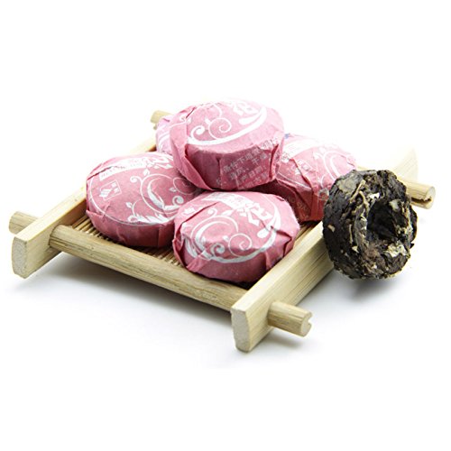 40pcs Cooked Lotus Leaf Flavor Puerh Tea - Ripe(Shu) Mini Tea Tuo Cha -Yunnan Shou Pu-erh Tea-Compressed Pu erh Tea