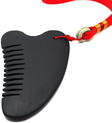 Gua Sha Scraping Massage Tool Comb Black Bian Stone needle gossip
