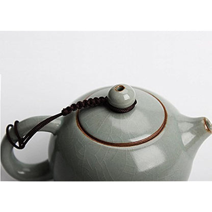 Yxhupot Teapot 6oz Ru Kiln China Xishi Pot Blue Agate Glaze Gongfu Tea Loose