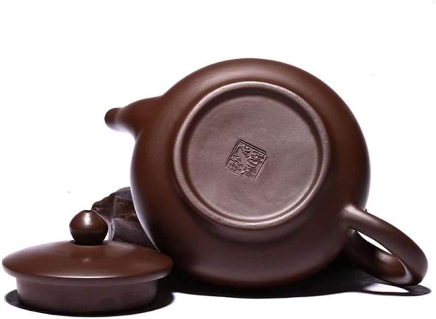Ceramic Teapot Set - Chinese Yixing Zisha Tea Set Handmade Purple Clay Classic Cloud Tea Pot with Cups and Gift Box for Dad Grandpa Husband Tea Lovers