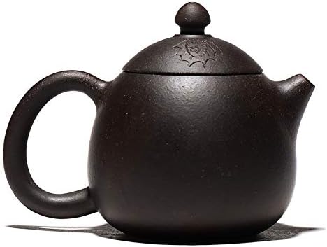 Zisha Teapot 6.4 Oz Yixing Clay Tea pot with Filter Funny Handmade,Chinese Kung Fu Tea Maker set - Dragon Egg