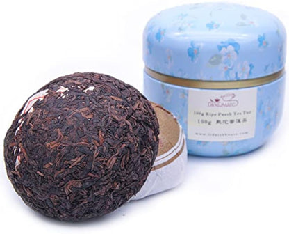 2010yr Ripe Puerh Tea - Shu Tuo Pu erh Tea - Yunnan Cook Puer Tea - 100g/3.5oz With Can Pack