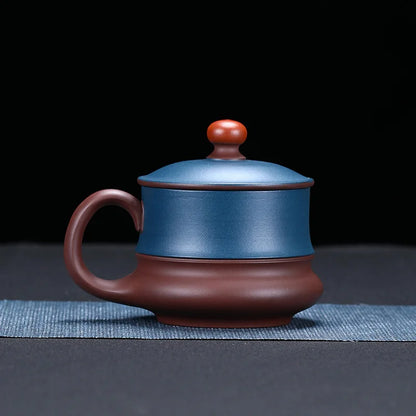 420cc lucky strike Yixing Dracaena Sanderiana Purple Clay Cup Handmade Purple Clay Cup with Cover Tea Set 150nl Small Tea Cup