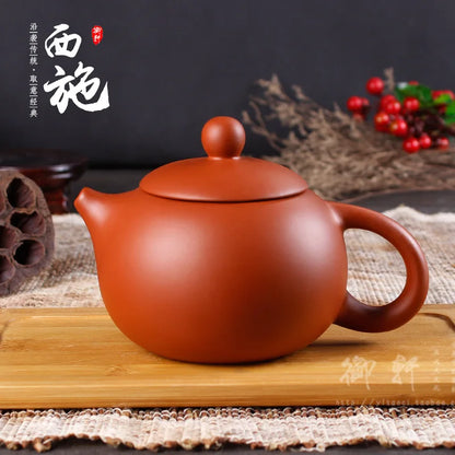 430ML Yixing Purple Clay Teapot Machine-made Xishi Tea Pot Raw Ore Dahongpao Quality Teaware Oolong Pu're Tea Set Filter Kettle