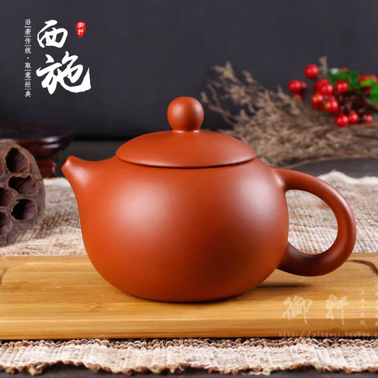 430ML Yixing Purple Clay Teapot Machine-made Xishi Tea Pot Raw Ore Dahongpao Quality Teaware Oolong Pu're Tea Set Filter Kettle
