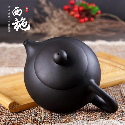 430ML Yixing Purple Clay Teapot Machine-made Xishi Tea Pot Raw Ore Dahongpao Quality Teaware Oolong Pu're Tea Set Filter Kettle