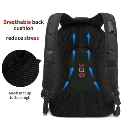 45 L Large Capacity Backpack For Men Bag Travel Multi-function Backpack USB Port Waterproof Anti-theft 17.3 Inch Laptop Backpack