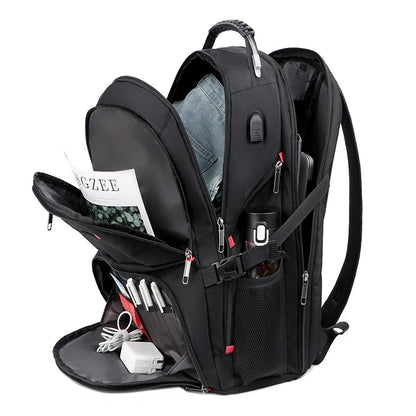 45 L Large Capacity Backpack For Men Bag Travel Multi-function Backpack USB Port Waterproof Anti-theft 17.3 Inch Laptop Backpack