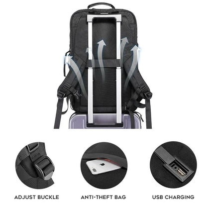 45 L Large Capacity Travel Backpack For Men Waterproof Expandable Backpack Business Quality 17.3''Laptop Backpack Outdoor Bags