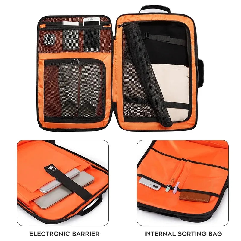 45 L Large Capacity Travel Backpack For Men Waterproof Expandable Backpack Business Quality 17.3''Laptop Backpack Outdoor Bags
