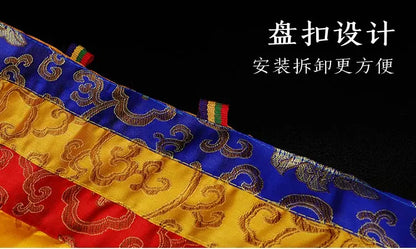 450CM long Wholesale Buddhist suppliy Buddhism HOME Temple buddha Hall Wall Deco Enclosing curtain Tapestry draperies WEIMAN