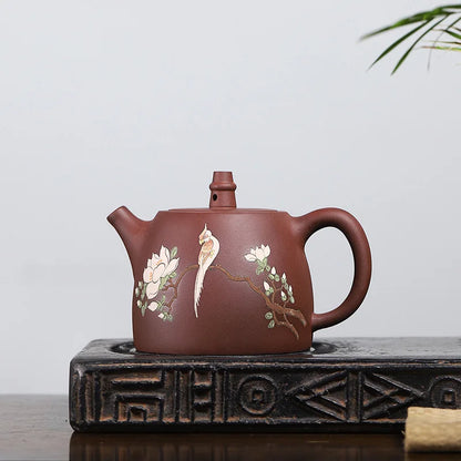 450ml Chinese Yixing Purple Clay Teapot Handmade Ball Hole Filter Beauty Kettle Home Tea Infuser Customized Zisha Teaware Gifts