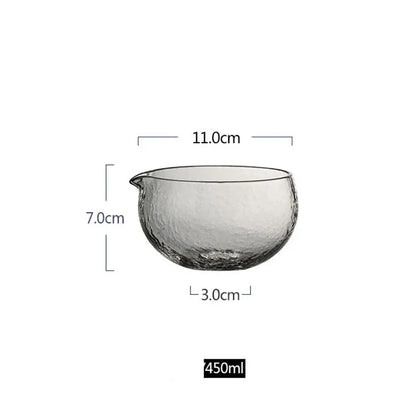 450ml Glass Tea Bowl for Green Tea Special Tea Set Tea Maker Heat-resistant Tea Spoon Japanese-style Kung Fu Tea Teapot Set New