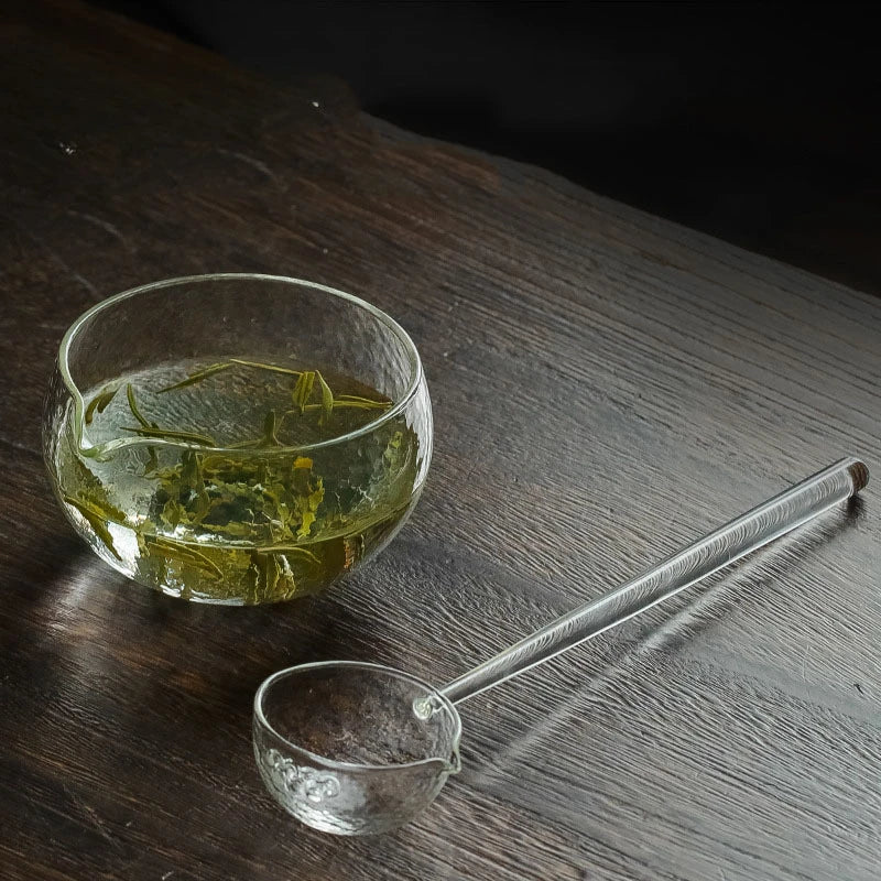 450ml Glass Tea Bowl for Green Tea Special Tea Set Tea Maker Heat-resistant Tea Spoon Japanese-style Kung Fu Tea Teapot Set New