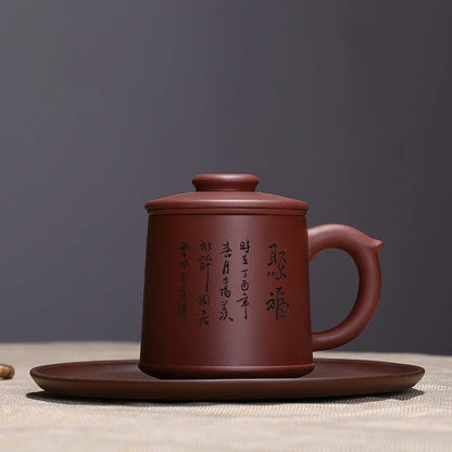 450ml Handmade China Tea Set Yixing Zisha Teapot Teapot master handmade Purple clay Kung Fu Tea Gaiwan Free Shipping