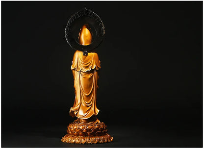 45CM large -HOME SHOP Lobby GOOD luck efficacious Protection Propitious High-grade Decorative Guanyin Buddha brass art statue