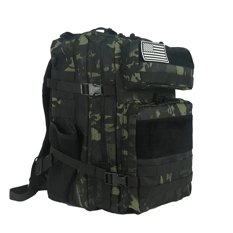 45L Outdoor New Style Backpack Camouflage  Mountaineering Hiking Multifunctional Large Capacity Tactical Backpacks