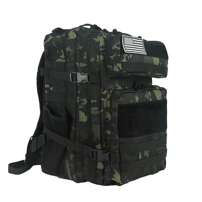 45L Outdoor New Style Backpack Camouflage  Mountaineering Hiking Multifunctional Large Capacity Tactical Backpacks