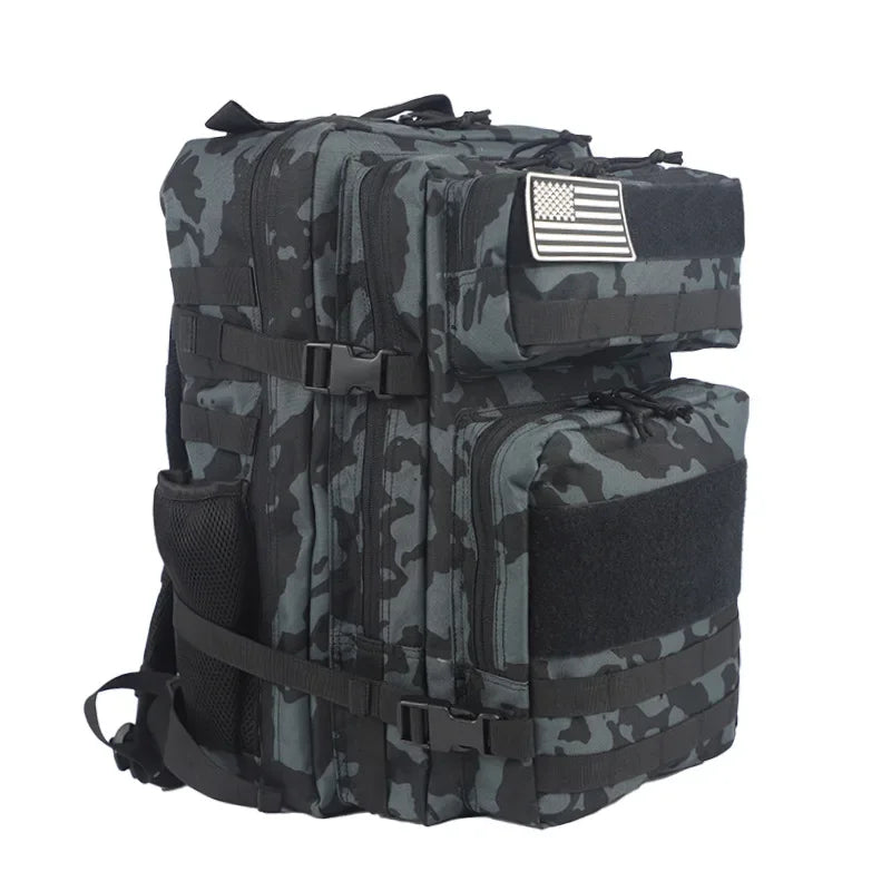 45L Outdoor New Style Backpack Camouflage  Mountaineering Hiking Multifunctional Large Capacity Tactical Backpacks