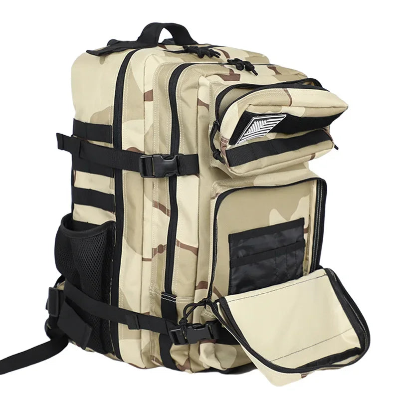 45L Outdoor New Style Backpack Camouflage  Mountaineering Hiking Multifunctional Large Capacity Tactical Backpacks