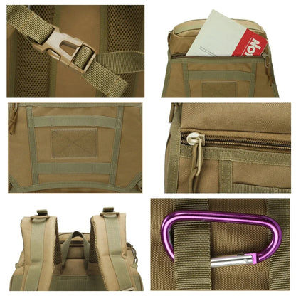 45L Unisex Men Outdoor Military Tactical Travel Pack Army Sports Bag Hiking Climbing Camping Backpack For Male Female