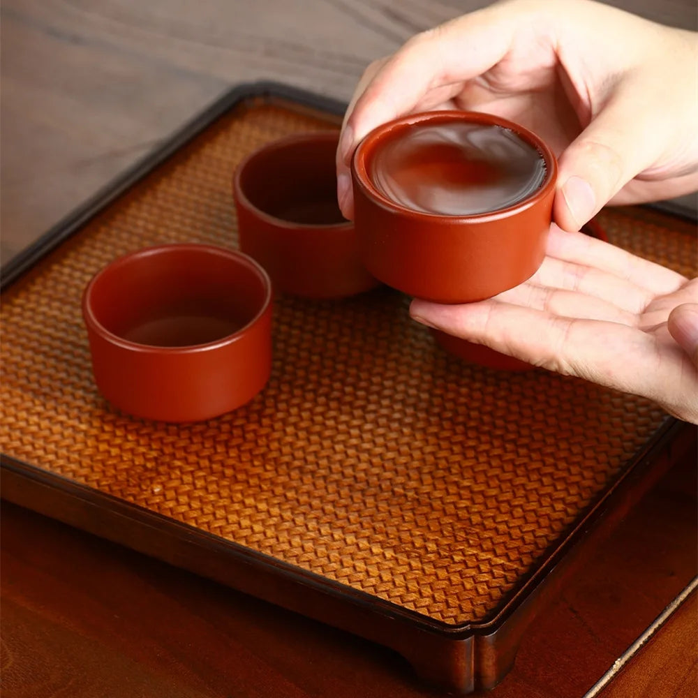 45cc 65cc Antique Purple Clay Tea Cup Chinese Portable Master Cup Household Tea Accessories Traditional Zisha Small Tea Bowl