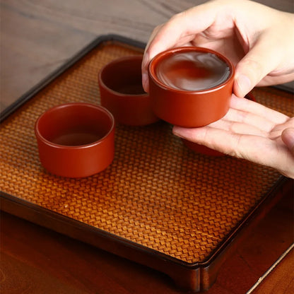 45cc 65cc Antique Purple Clay Tea Cup Chinese Portable Master Cup Household Tea Accessories Traditional Zisha Small Tea Bowl