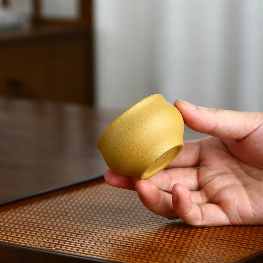 45cc 65cc Antique Purple Clay Tea Cup Chinese Portable Master Cup Household Tea Accessories Traditional Zisha Small Tea Bowl