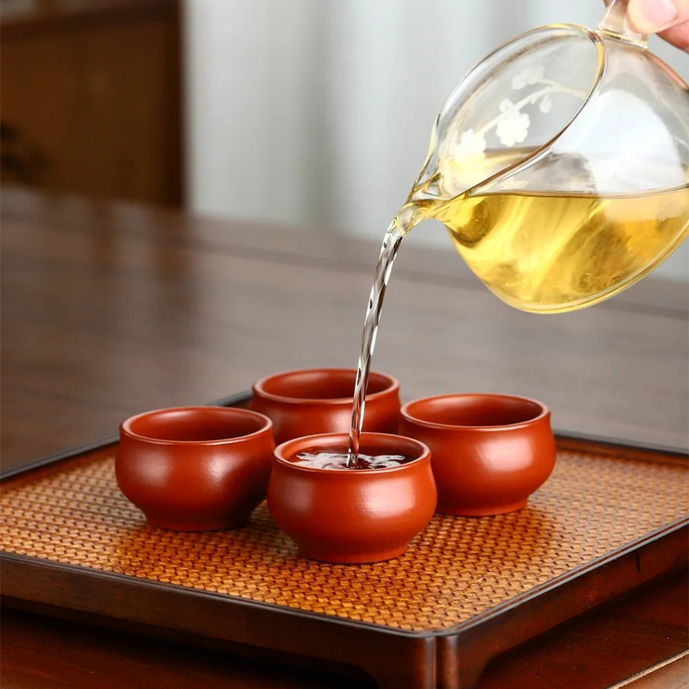 45ml  Authentic Yixing Purple Clay Teacup Travel Meditation Cup Boutique Handmade Tea Bowl Master Cup Chinese Tea Set