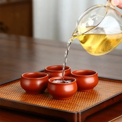 45ml  Authentic Yixing Purple Clay Teacup Travel Meditation Cup Boutique Handmade Tea Bowl Master Cup Chinese Tea Set