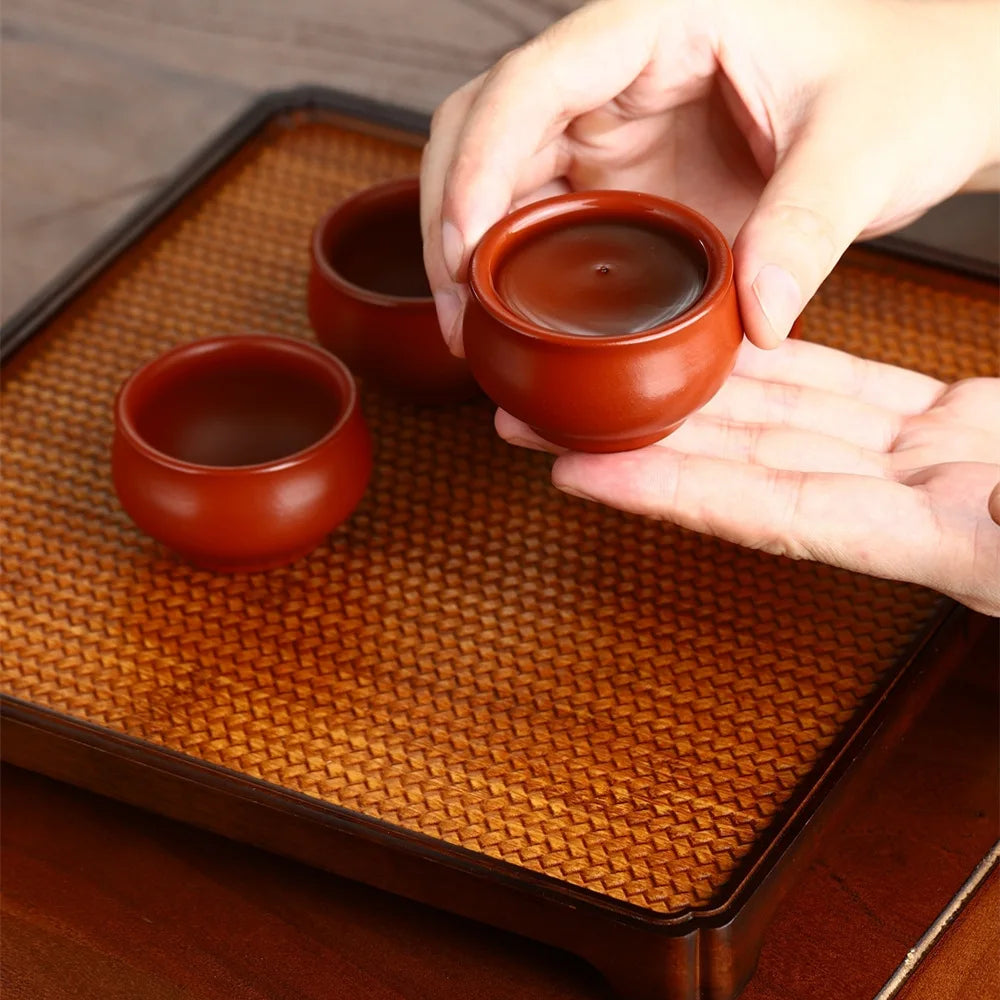 45ml  Authentic Yixing Purple Clay Teacup Travel Meditation Cup Boutique Handmade Tea Bowl Master Cup Chinese Tea Set