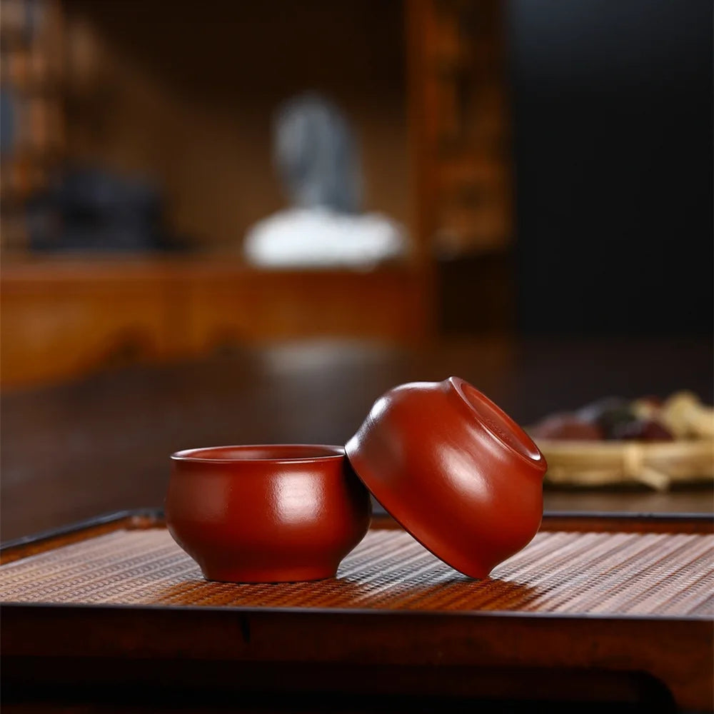 45ml  Authentic Yixing Purple Clay Teacup Travel Meditation Cup Boutique Handmade Tea Bowl Master Cup Chinese Tea Set