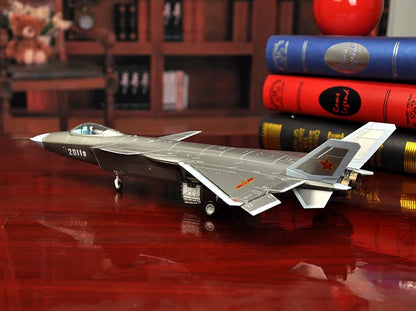 46CM-Military FANS Collection # 1:48 CHINA air force modern Simulated aircraft J-20 Fighter battleplane alloy Model statue