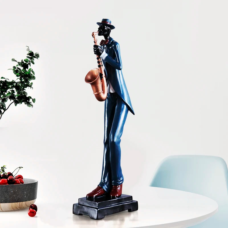 47CM Resin statue European stereoscopic character modeling decoration creative retro home desktop decoration maison