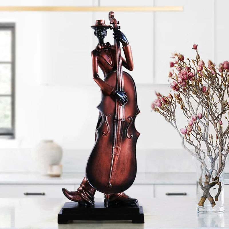 47CM Resin statue European stereoscopic character modeling decoration creative retro home desktop decoration maison