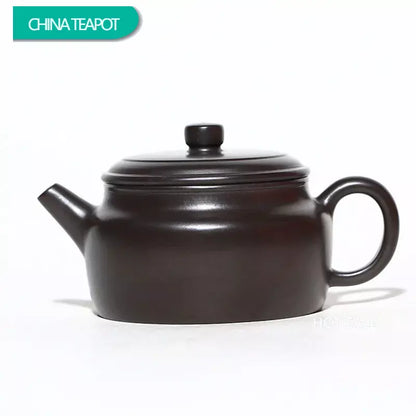 200ml Yixing Purple Clay Teapots Famous Handmade Tea Pot Raw Ore Black Vermillion Mud Kettle Chinese Authentic Zisha Tea Set