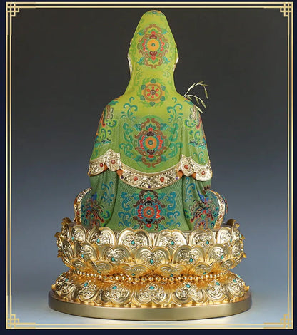 48CM Large TOP high grade 24k gilding GUAN YIN Buddha statue Guanyin Avalokiteshvara God HOME shrine bless safe luck protection