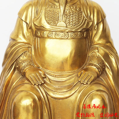 48CM # blessing Company SHOP Store home TOP efficacious Talisman Protection-ZUI SHI YE ZHENWU dragon Chinese FENG SHUI statue