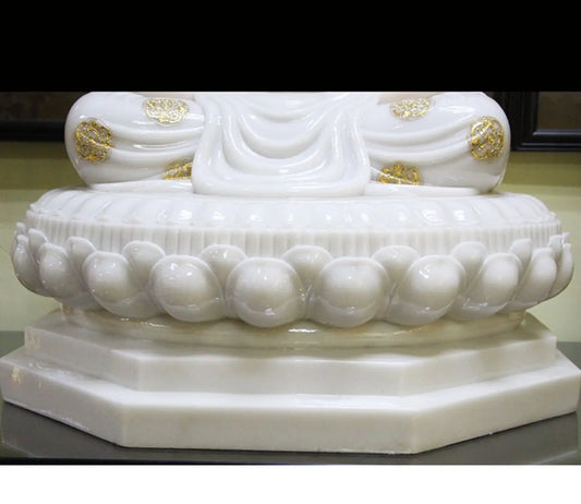 48CM large Southeast Asia Buddhism HOME temple HIGH grade Sakyamuni Amitabha Buddha Patron saint jade statue bless safety health